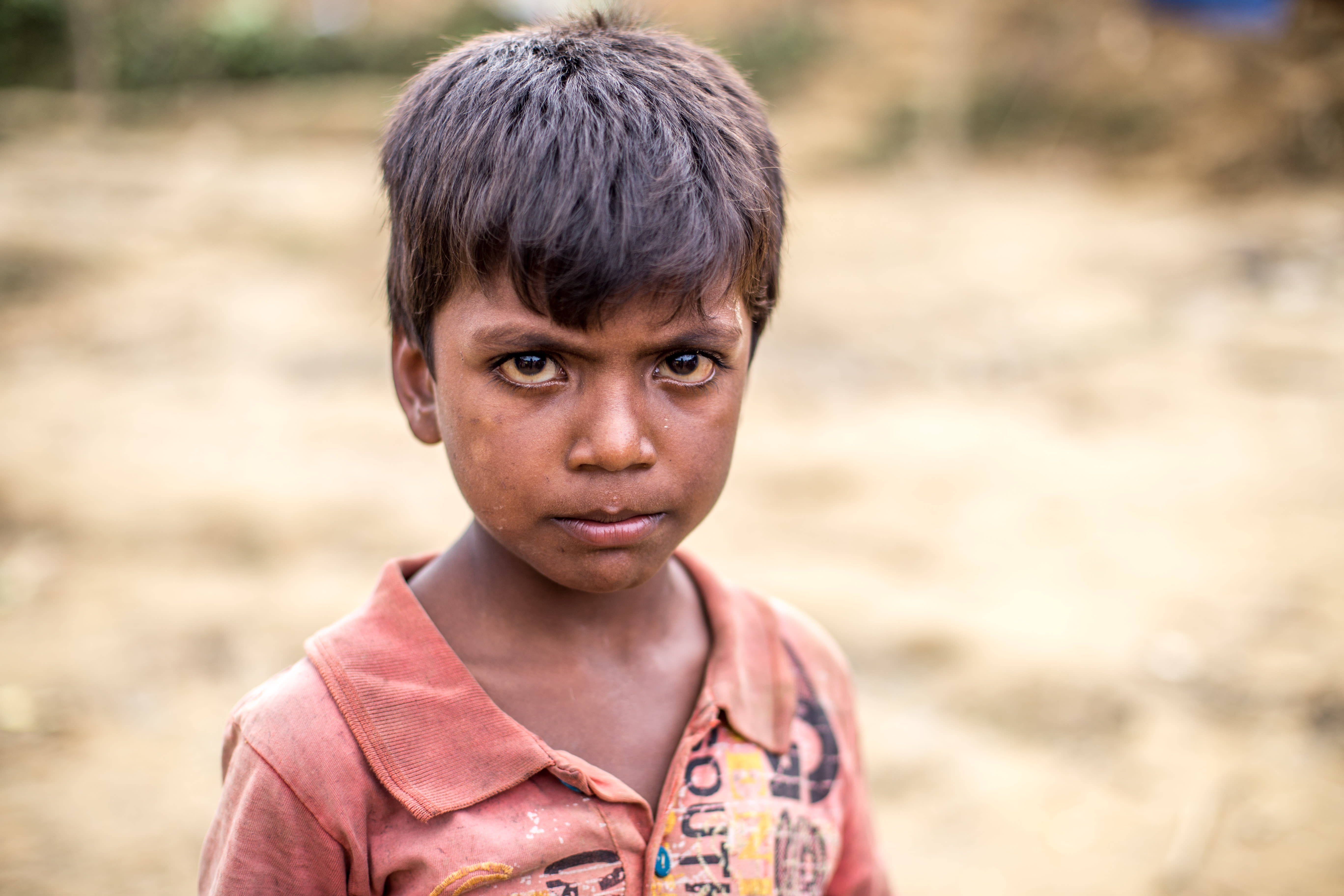 Muk Kashim, aged 8, from Rammiya Bil, Moungdaw.